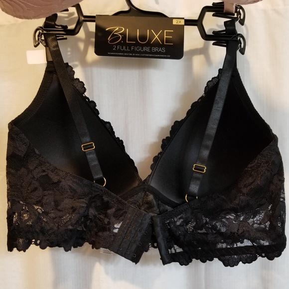 New!!! 2 pack lace bralette black and pink wireles - Picture 5 of 5